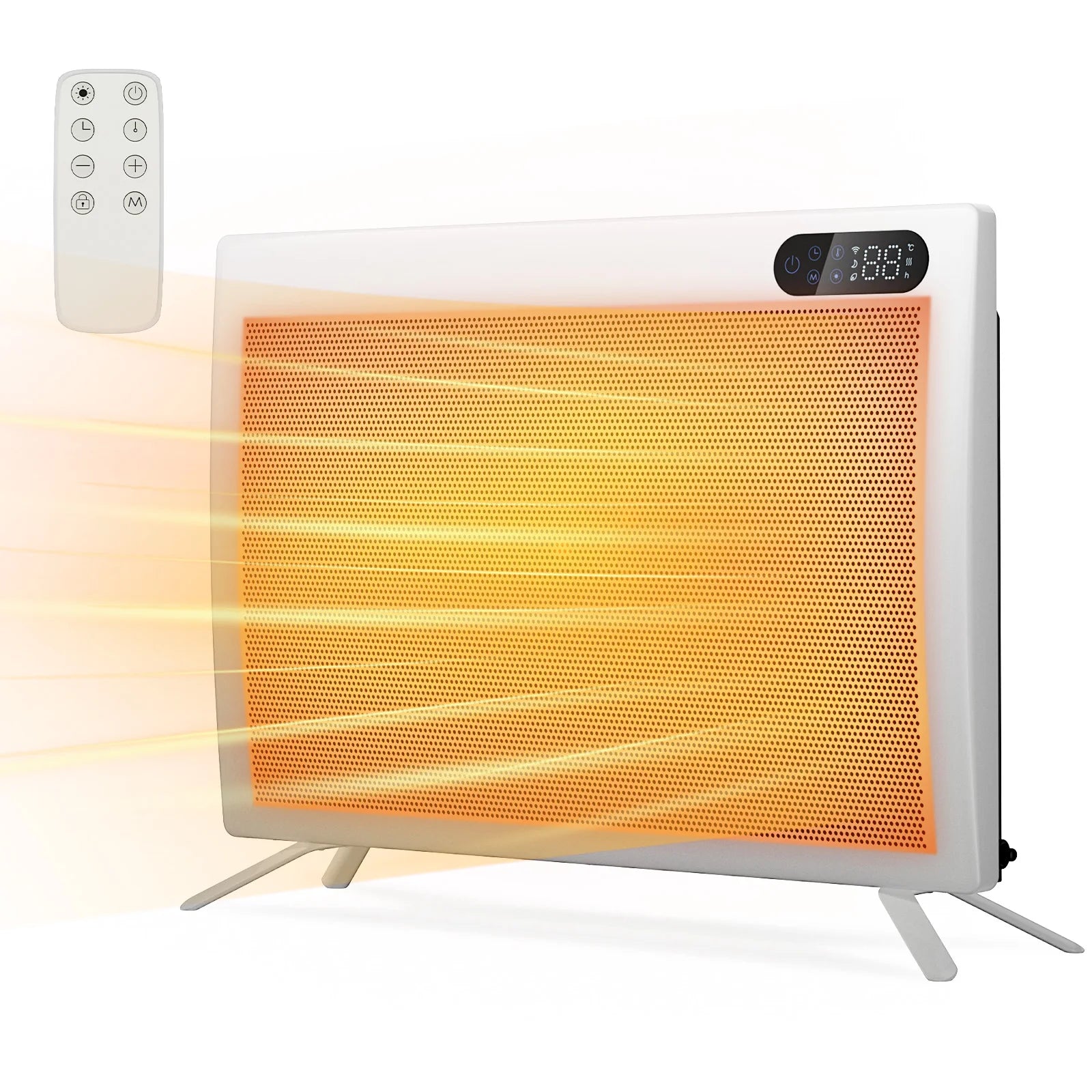 Space Heater, Under Desk Mountable Quiet Infrared