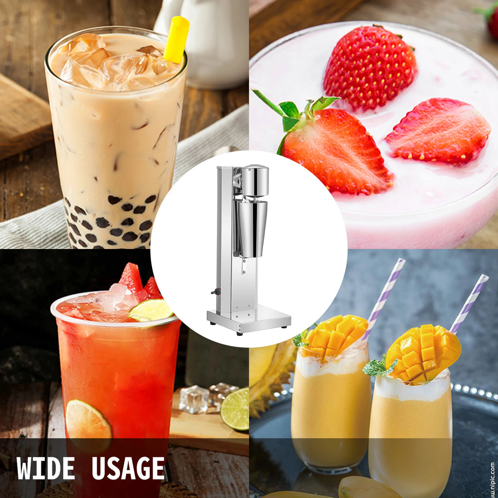 Milkshake Machine, Stainless Electric Single Head Smoothie Blender