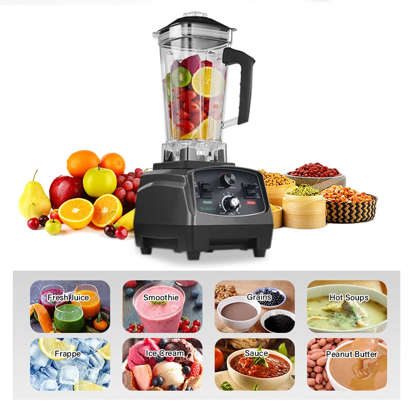 Blender Mixer, Timer BPA-Free Ice Crusher Smoothies