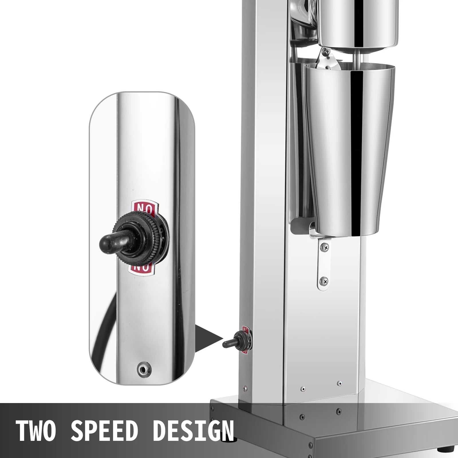 Milkshake Machine, Stainless Electric Single Head Smoothie Blender