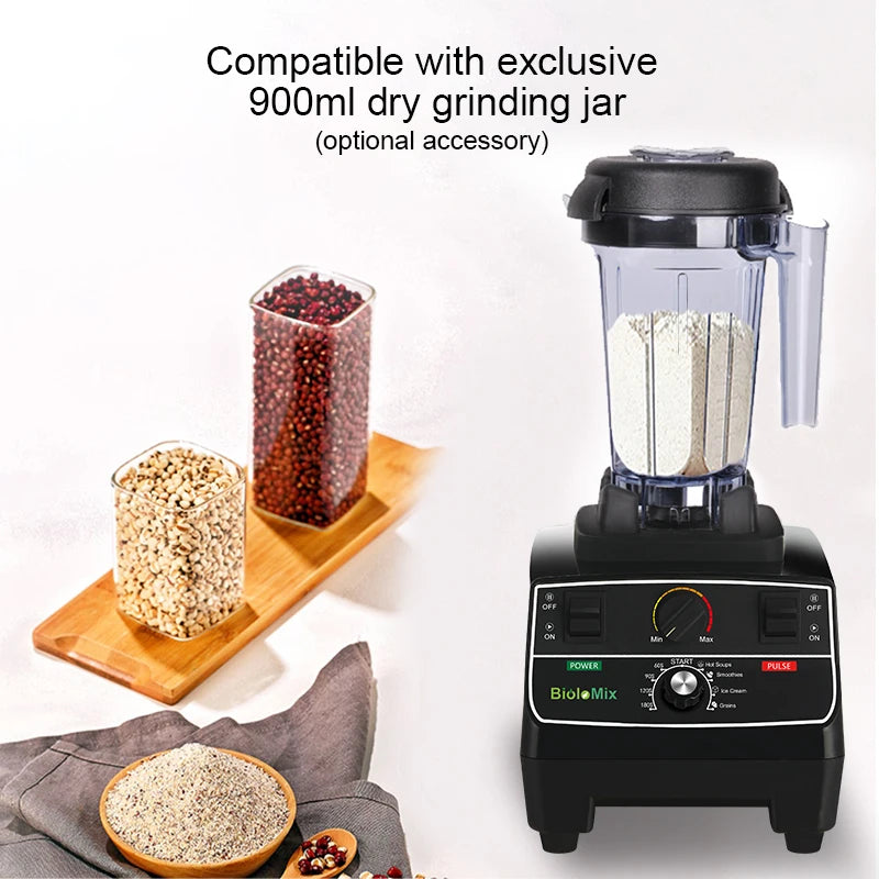 Blender Mixer Juicer, Ice Crusher Smoothies BPA-Free 2L Smart Timer