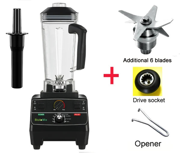 Blender Mixer Juicer, Ice Crusher Smoothies BPA-Free 2L Smart Timer