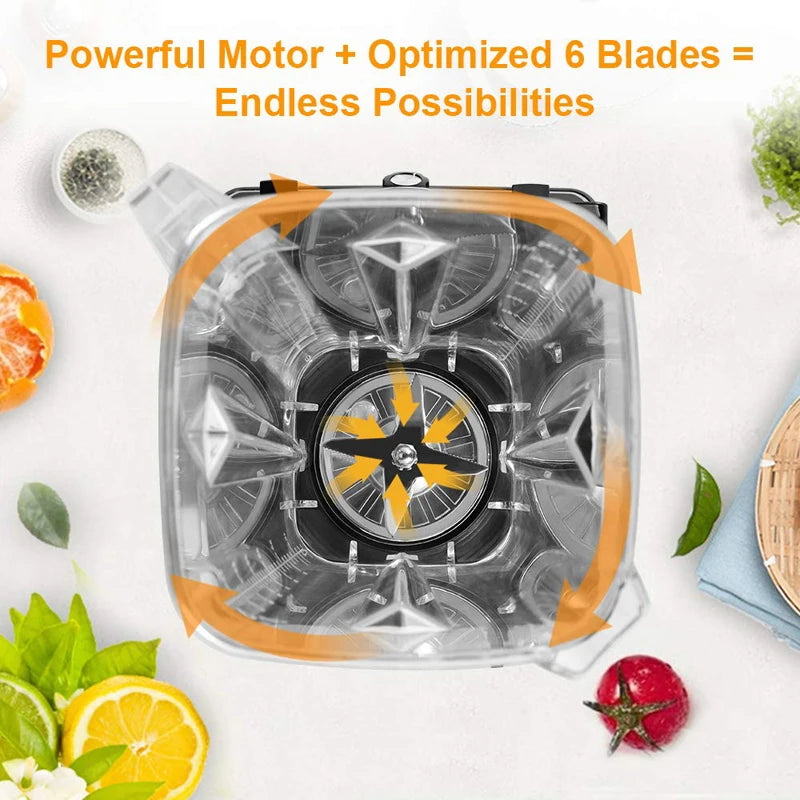 Blender Mixer, Timer BPA-Free Ice Crusher Smoothies
