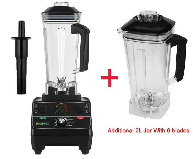 Blender Mixer Juicer, Ice Crusher Smoothies BPA-Free 2L Smart Timer