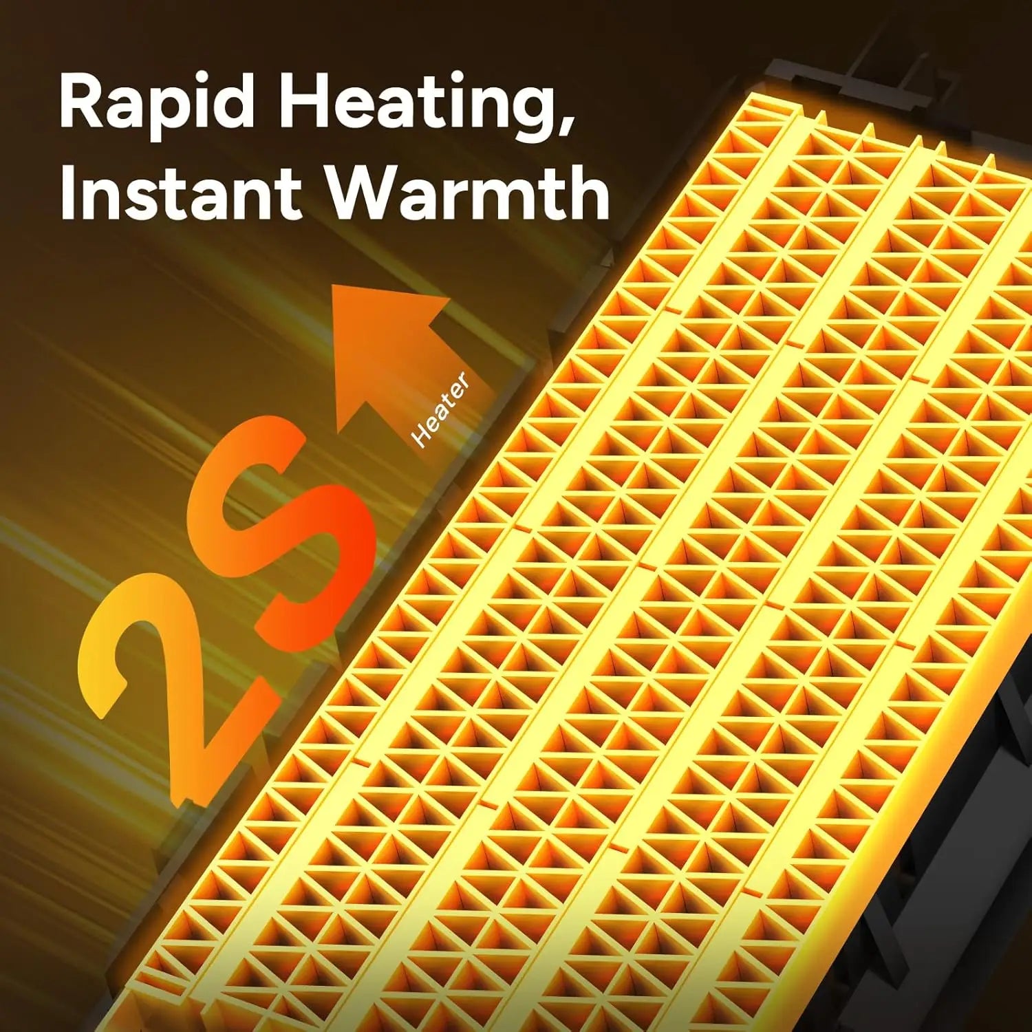 Space Heater, Portable 1500W Indoor Ceramic w/ Thermostat