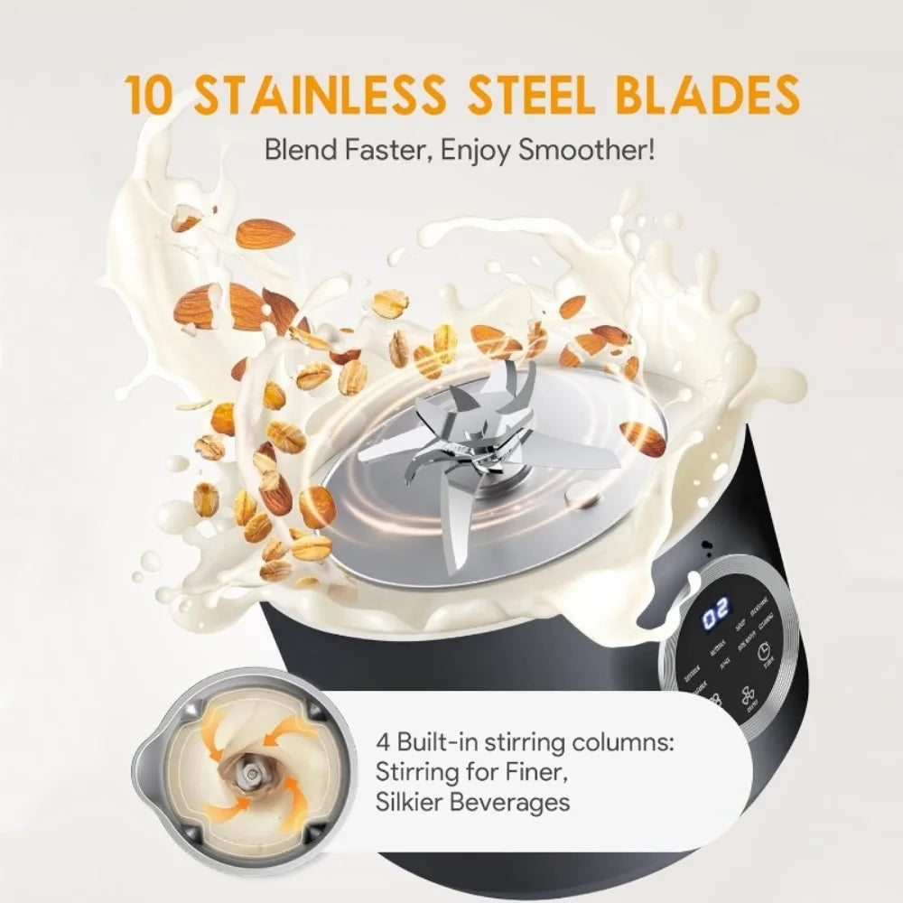 Nut Milk Maker, 40oz Electric Blender Almond Oat Soy Juice Soup