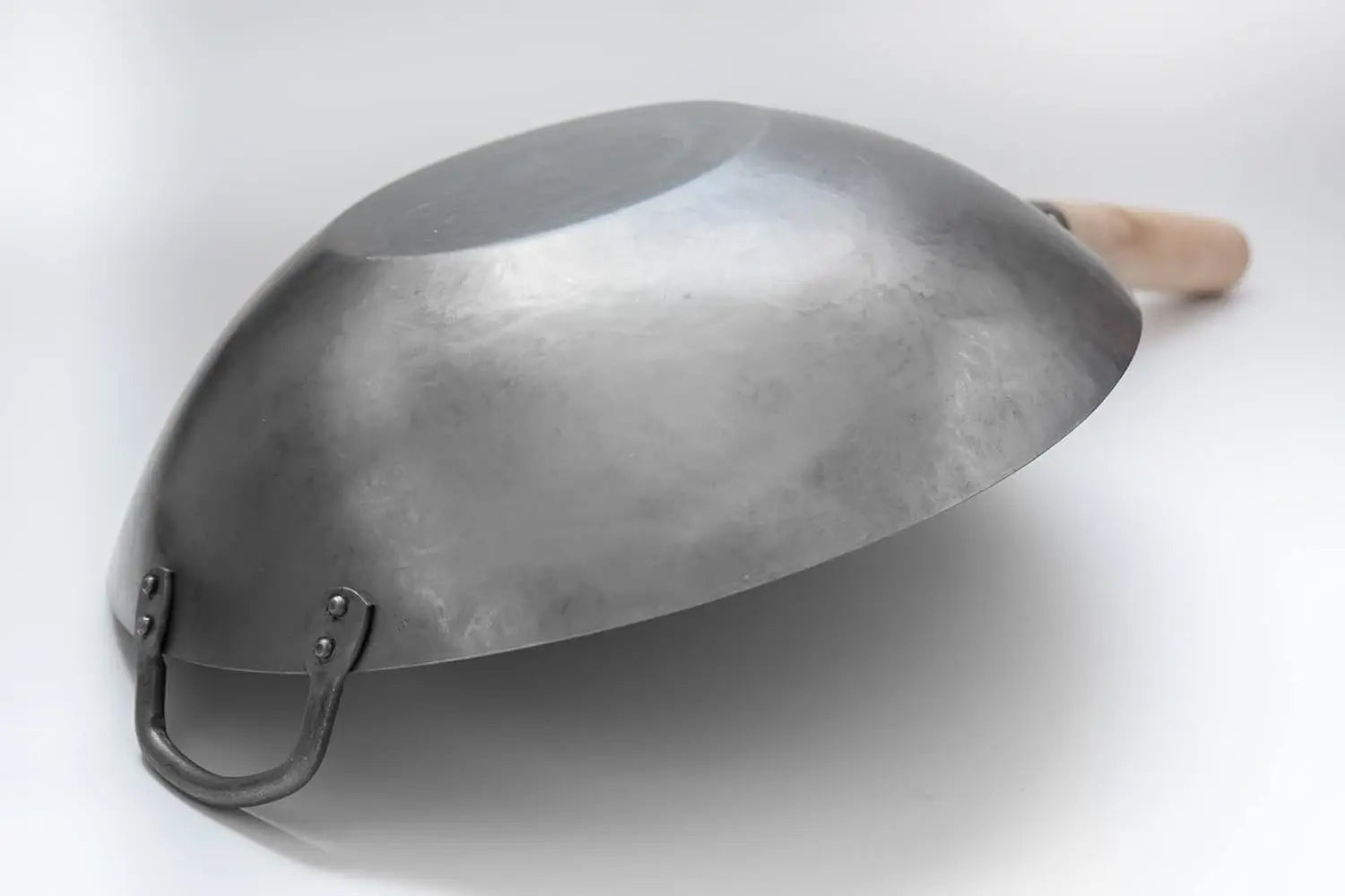 Wok, 14 In Flat Bottom Carbon Steel