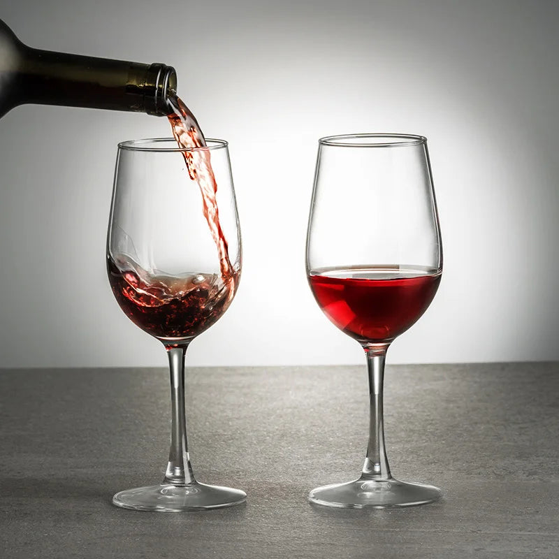 Glasses, 10 oz Set of 2 Crystal Clear, Stemmed, Red Wine Lead-free