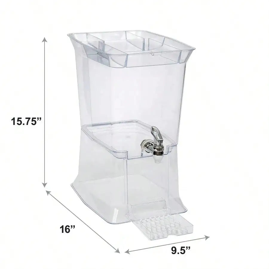 Beverage Dispenser 2.5 Gall w/ Drip Tray