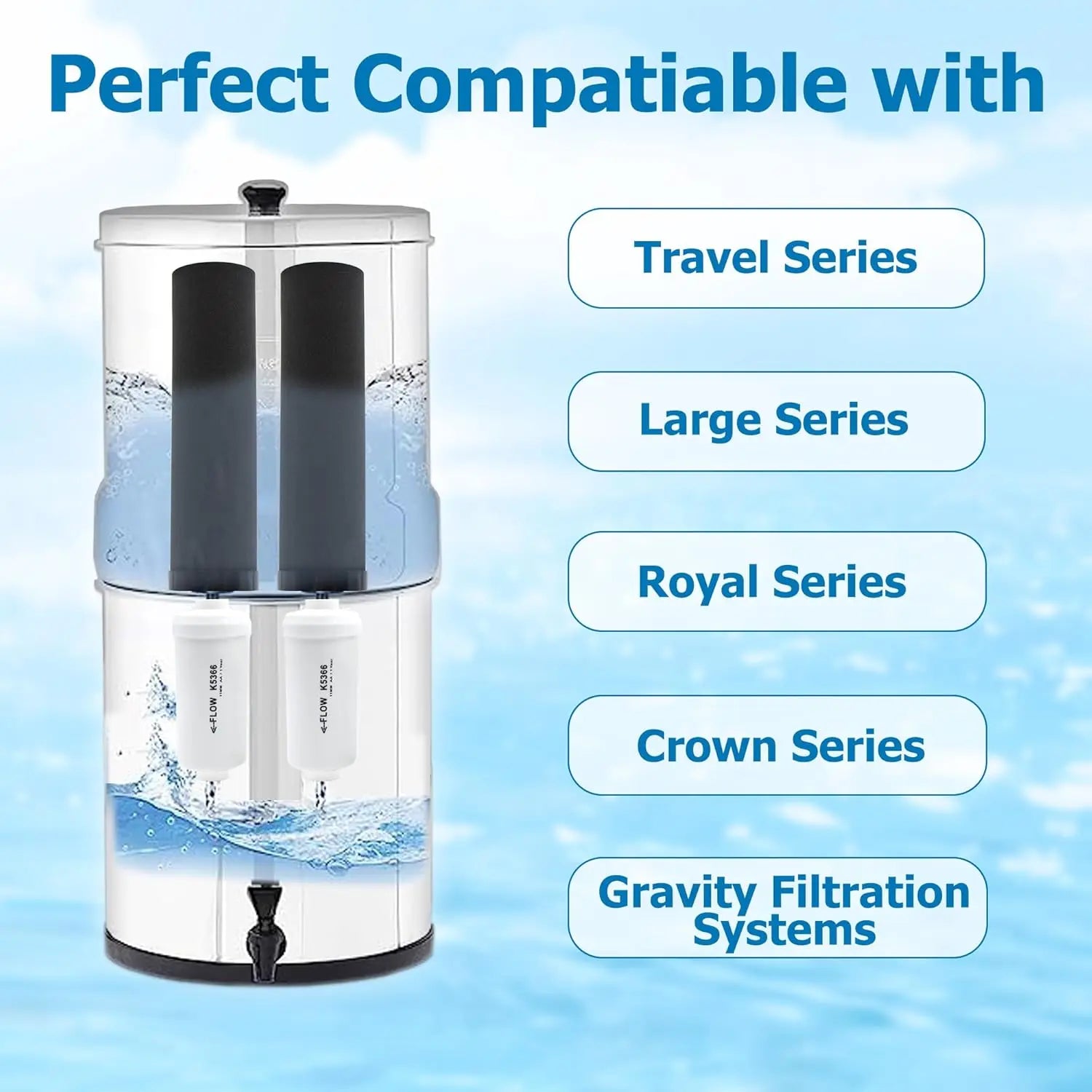 Water Filter Replacement, Fluoride 4-pack
