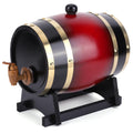 Wooden Whiskey Barrel Bracket Retro Faucet 3L