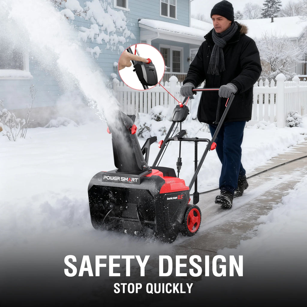 Snow Thrower, 21" Electric LED Lightweight