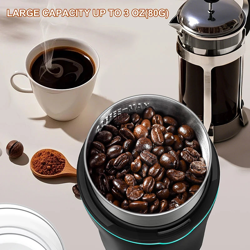 Coffee Grinder, Electric Stainless Spices Herbs Grain Mill