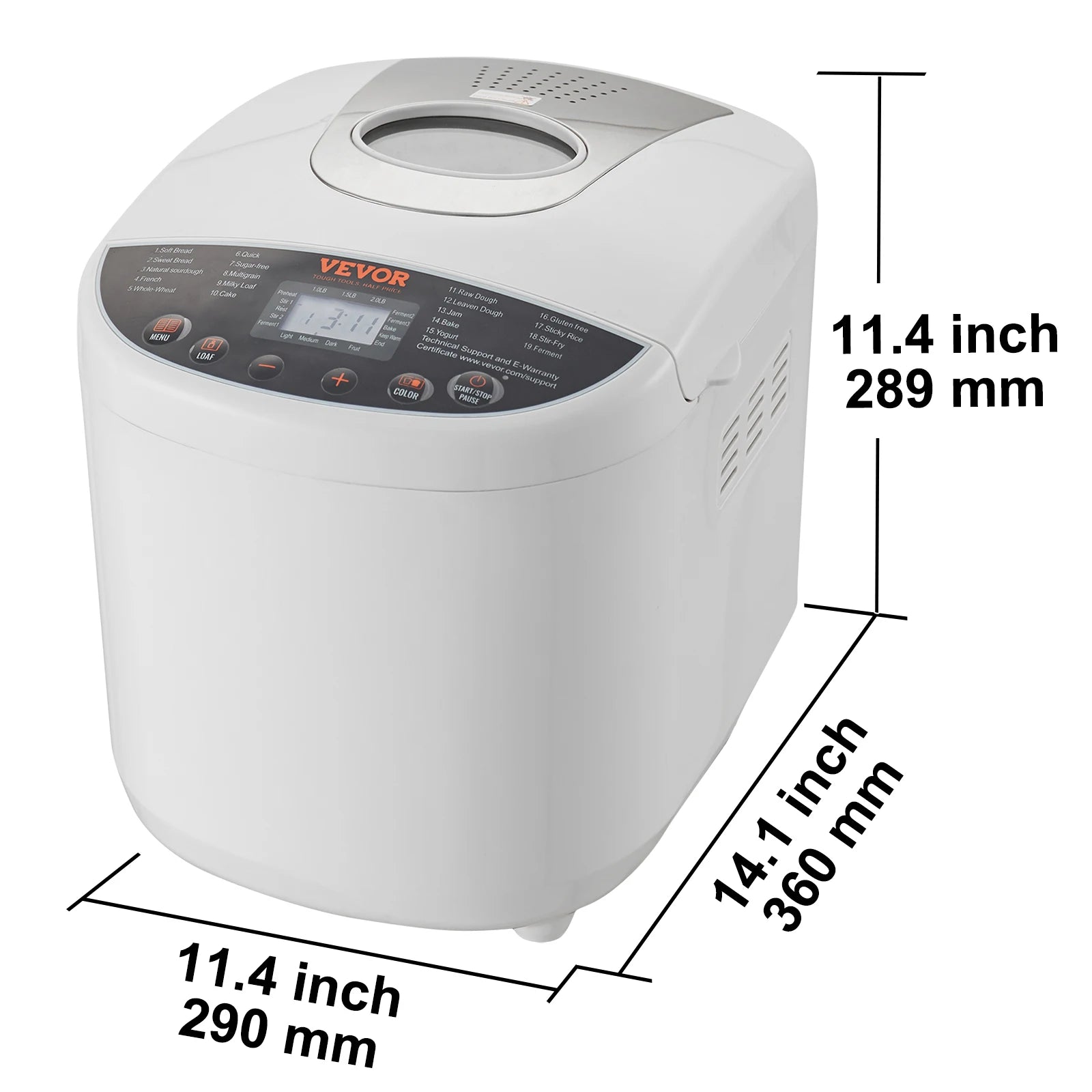 Bread Maker, Nonstick Ceramic Gluten Free