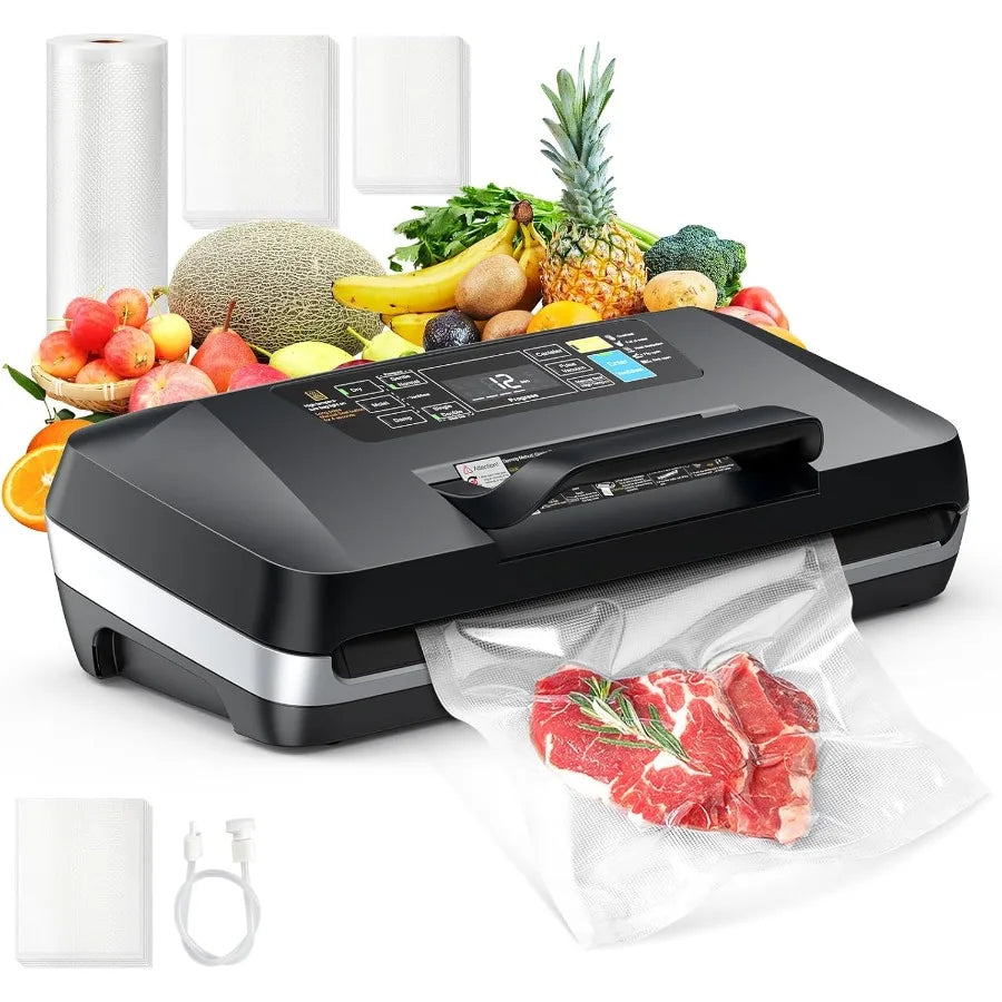 Vacuum Sealer with Double Heat Seal