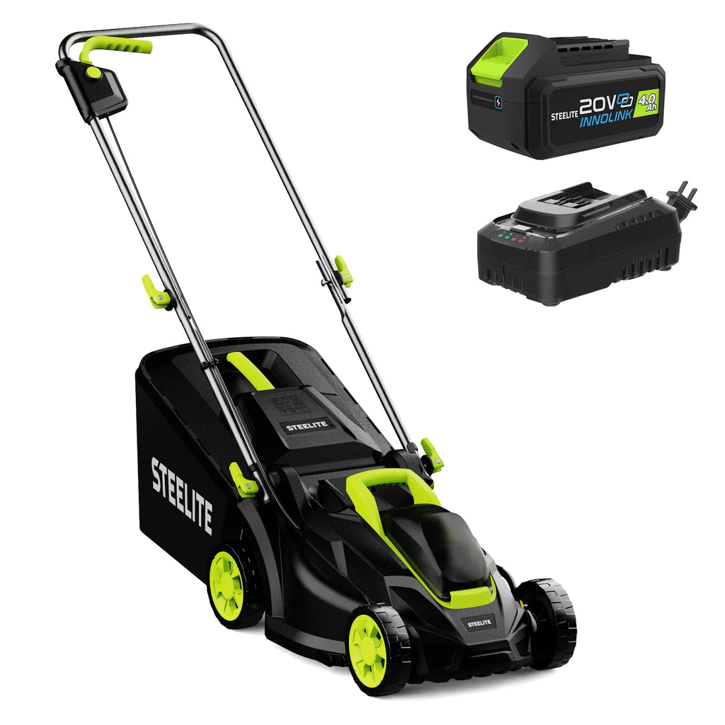 Lawn Mower, 13" Electric Lightweight Cordless Battery/Charger