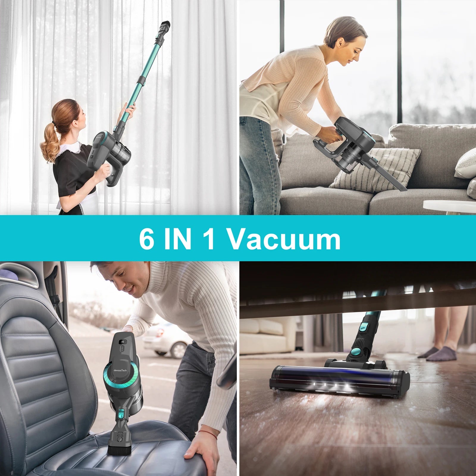 Cordless Upright Vacuum, Carpet, Hard Floor, Pet Hair