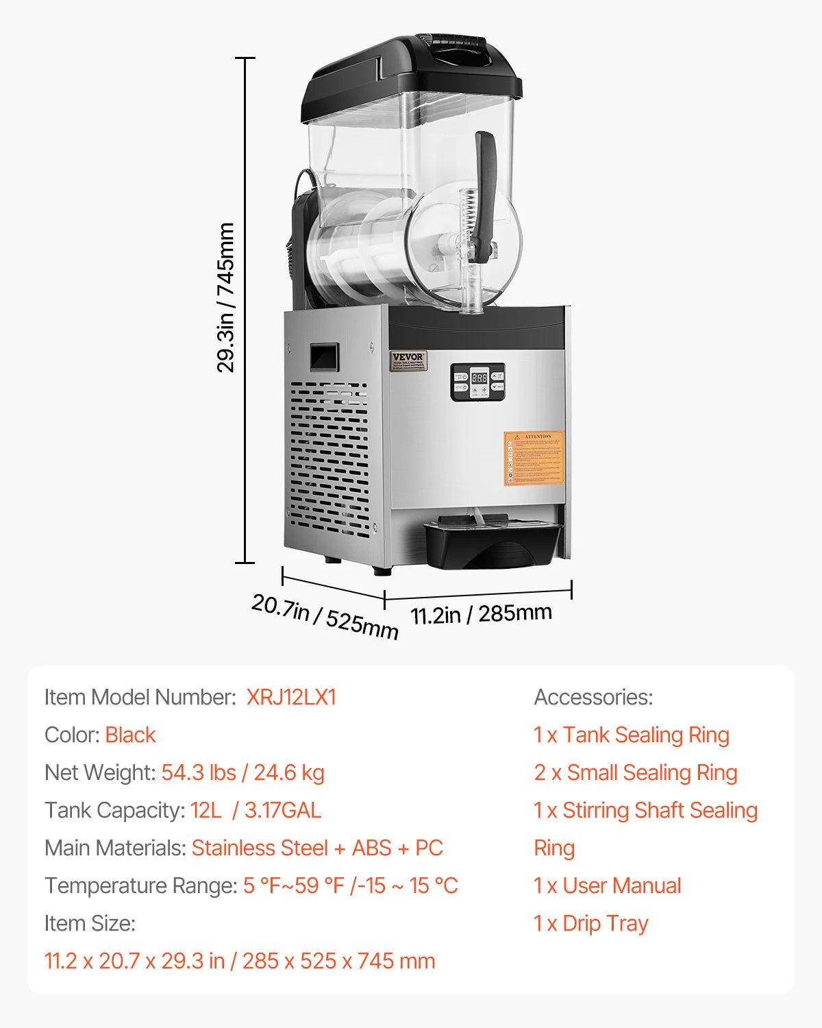 Slushy Machine, 1-3 Tanks Stainless Margarita Smoothie Frozen Drink Maker