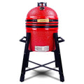Charcoal Grill & Smoker, BBQ Stainless Steel Grates Ceramic, Stand