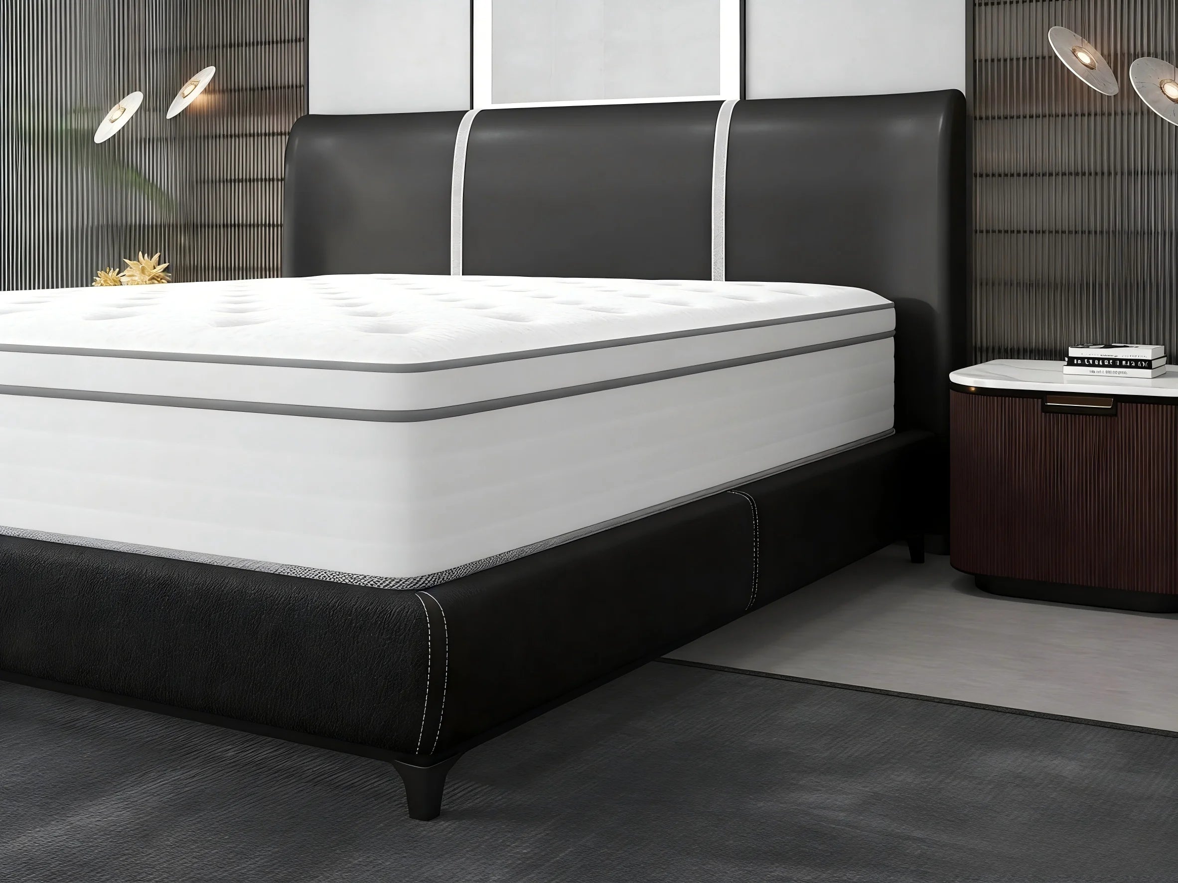 14/12/10 Inch Hybrid Queen/King/Full/Twin Mattress in a Box Memory Foam Soft, Bed Mattresses Pocket Springs