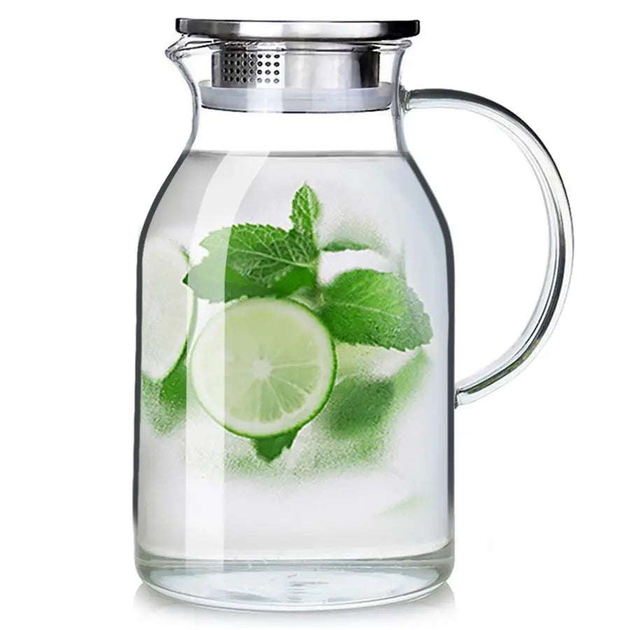 Water Filter Pitcher, Hot Cold Glass 105 oz
