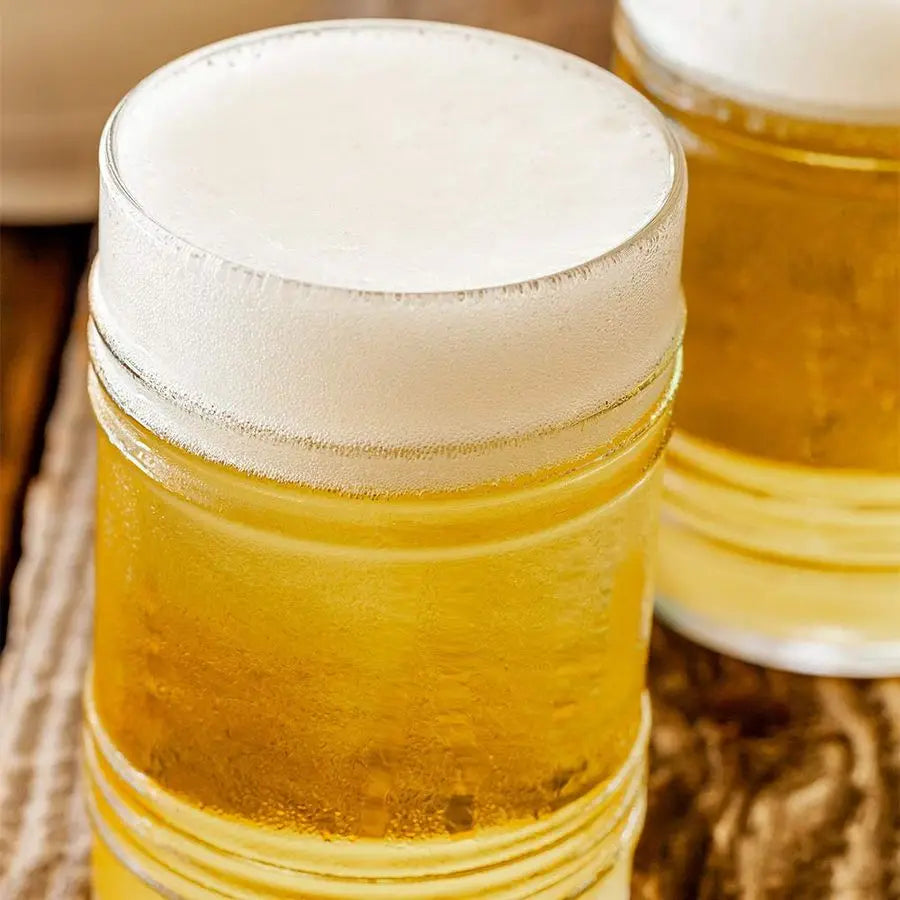 Beer Glasses, Set Of 6 16oz Tin FineBlown Dishwasher Safe Clear