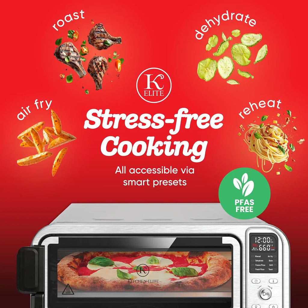 Toaster Oven Air Fryer Combo, Digital 12 In Stainless