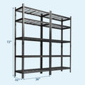 Garage Shelving - 2200 LBS Extremely Sturdy, Adjustable Metal Shelving, Heavy Duty 5 Tier Storage Shelves for Warehouse Workshop