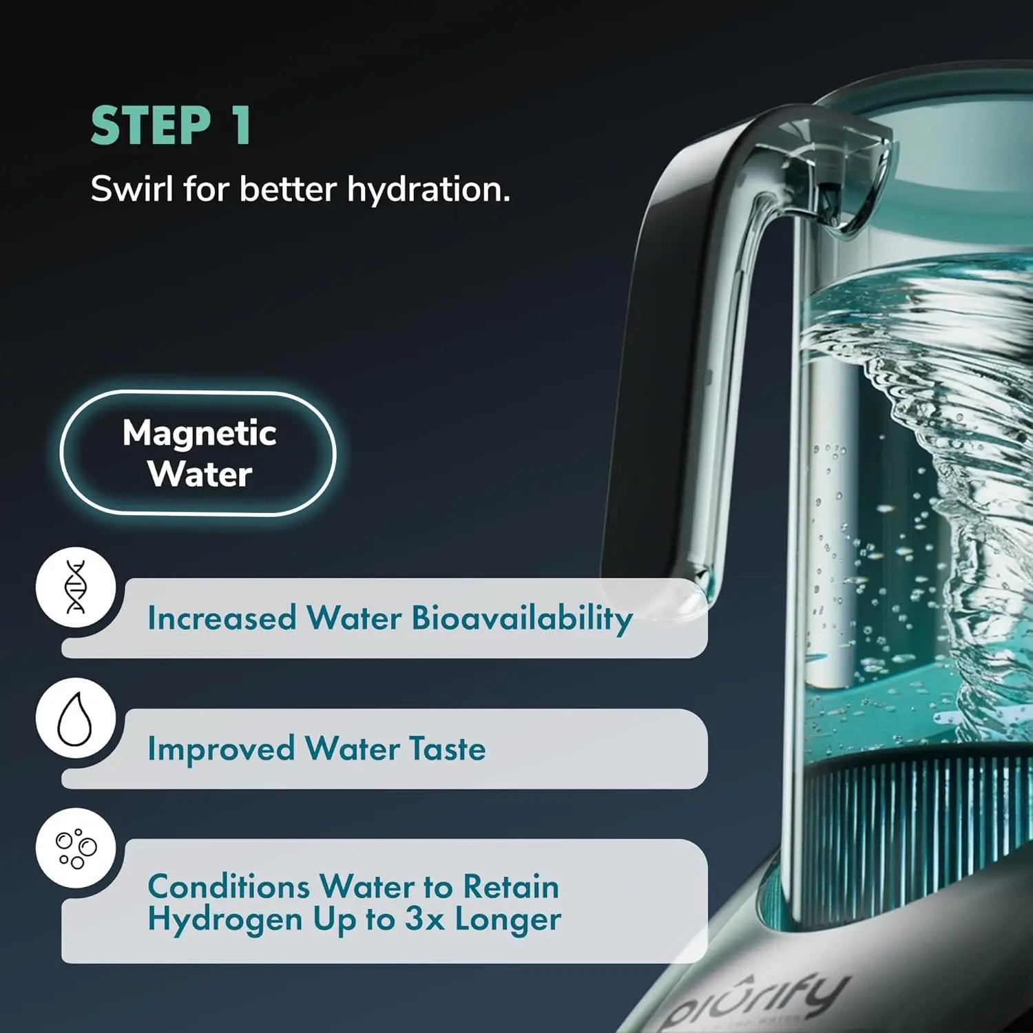 Hydrogen Water Generator, BPA Free 50 Oz