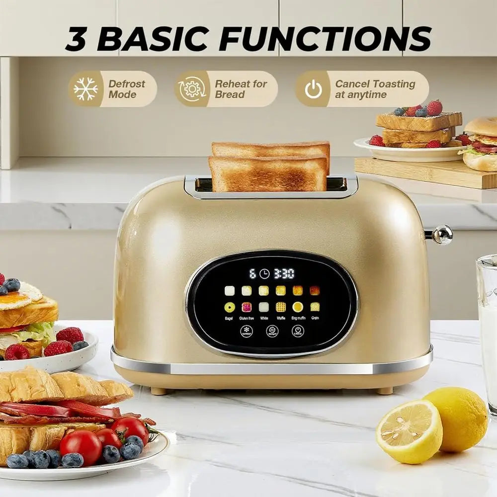 Toaster 1-Slice Smart Retro Stainless Steel