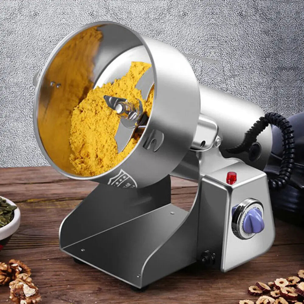 Grain Mill Grinder, Electric Stainless Machine, Herbs Grains Spices Cereals Coffee Corn