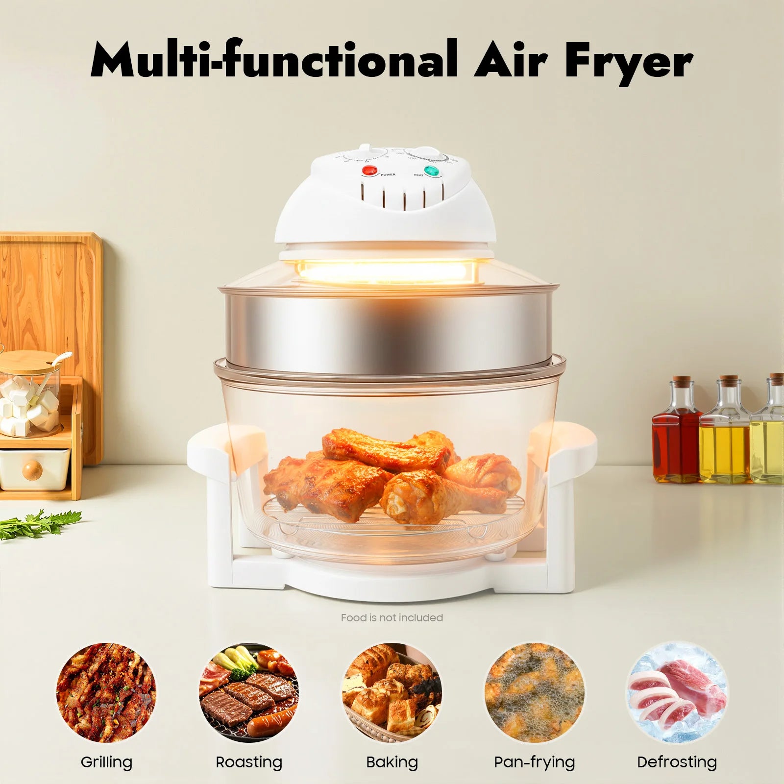 Air Fryer, Hot Air Circulation Oil-Free