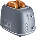 Toaster 2-Slice Retro Rounded Stainless Steel