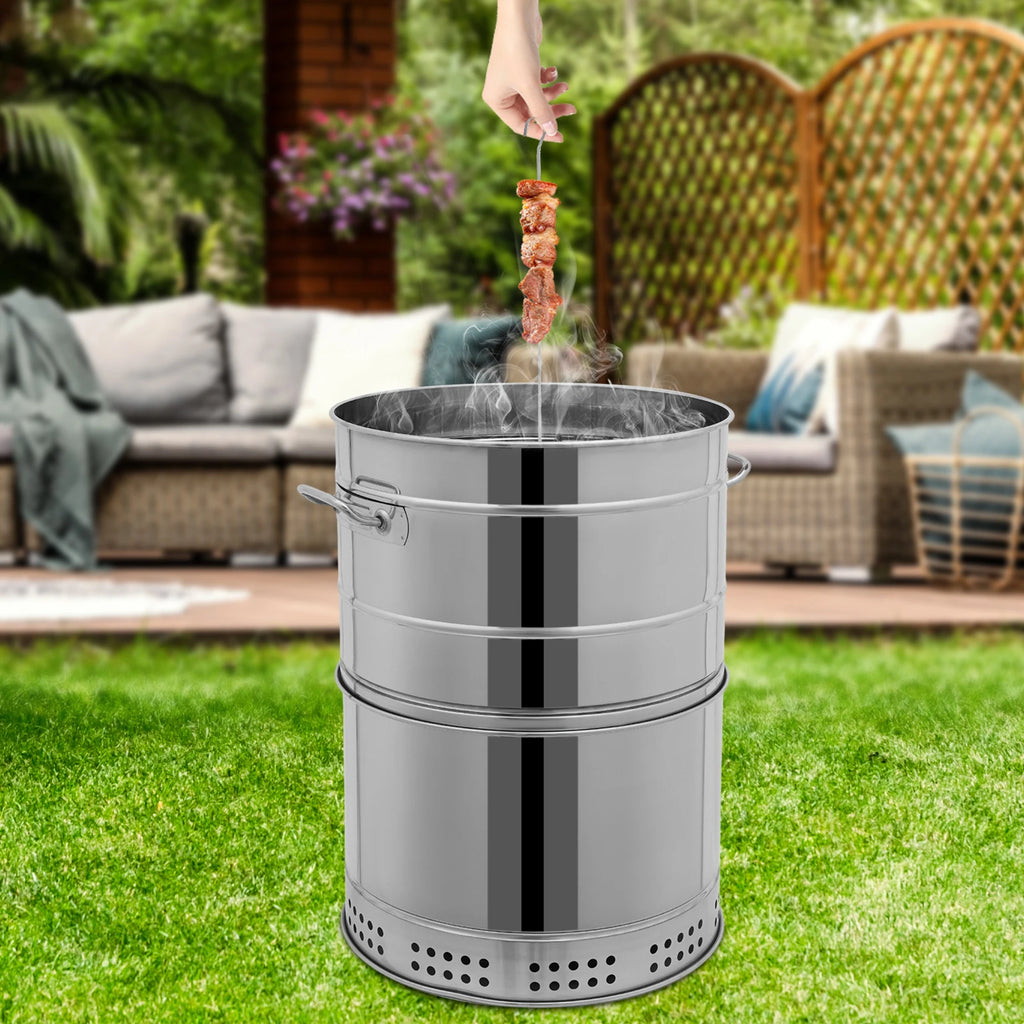 Charcoal Grill, BBQ 16 In Smokeless Rotating Kebabs 50 Skewers