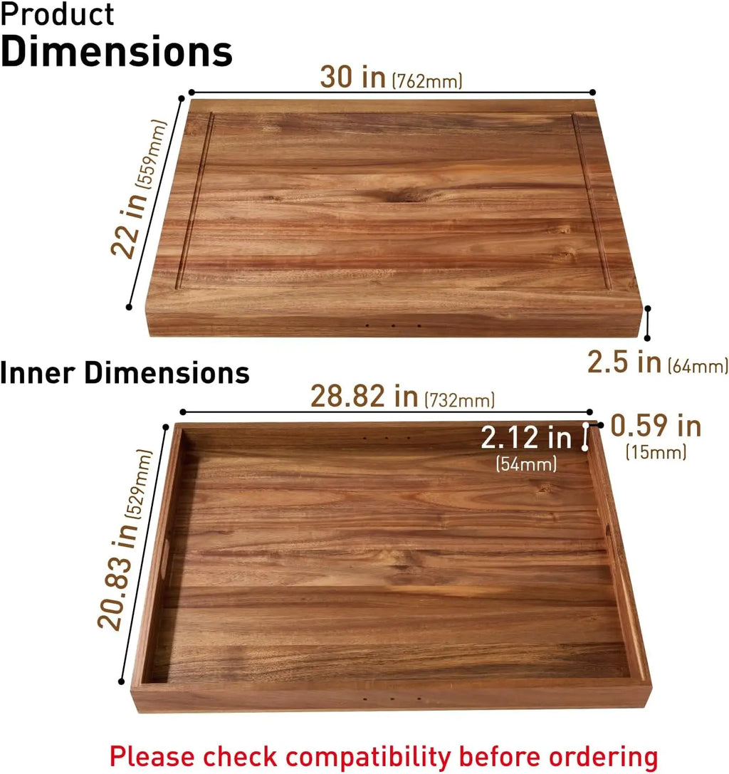 Stove Cover, Acacia Wood Noodle Cutting Board