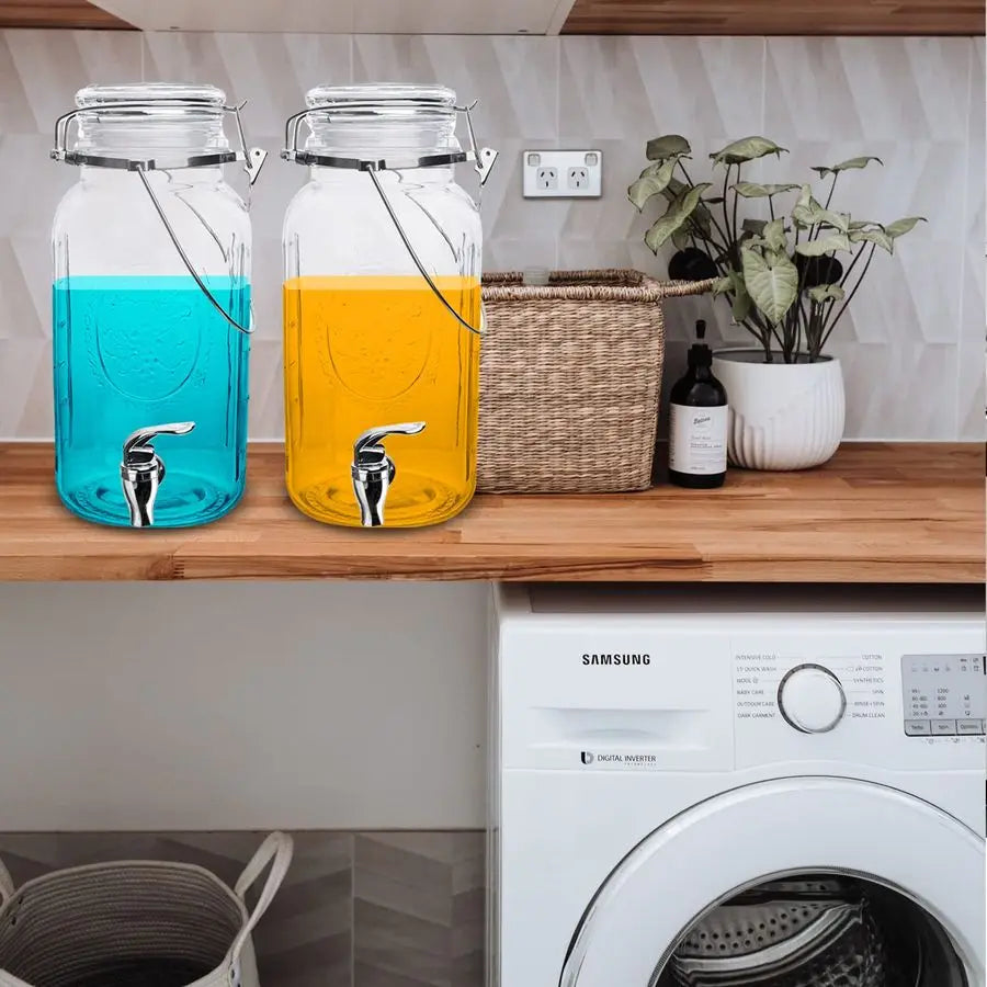 Beverage Dispenser 2-pack, 1 Gal Glass