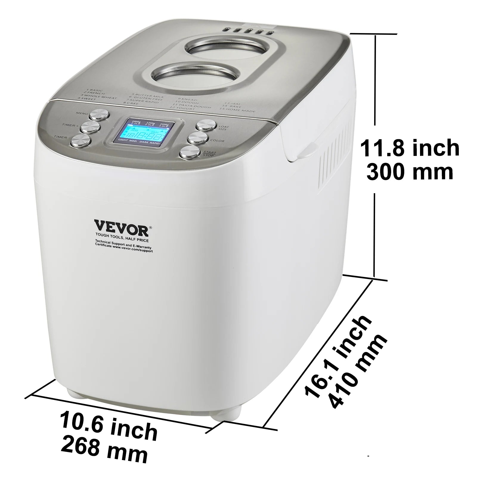 Bread Maker, Nonstick Ceramic Gluten Free