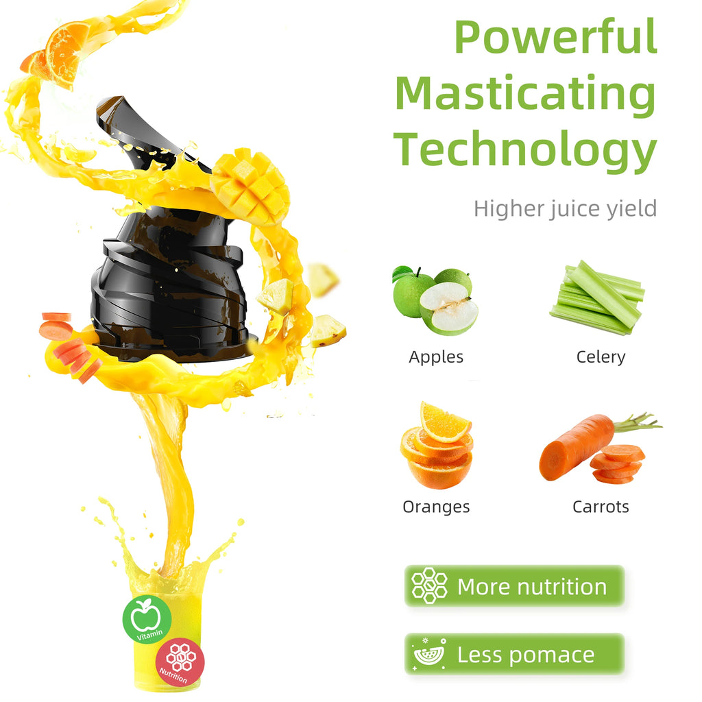 Juicer, Cold Press Fits Whole Fruits