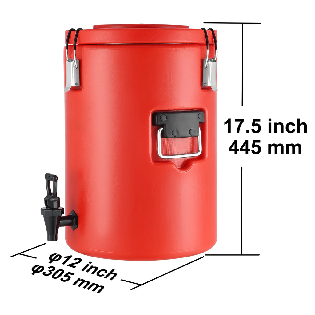 Beverage Dispenser, 2 Gal Stainless Steel Insulated Hot&Cold