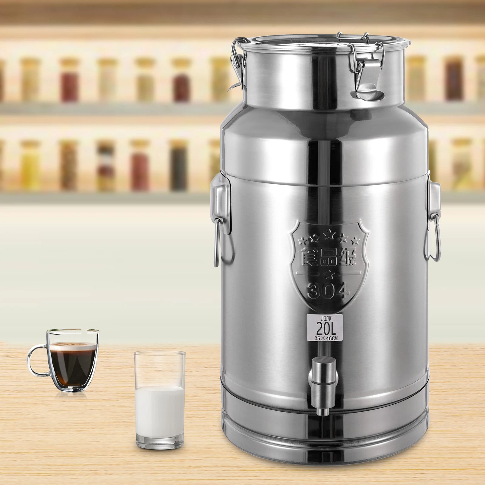 Beverage Dispenser, 5gal Stainless Steel 5 gal