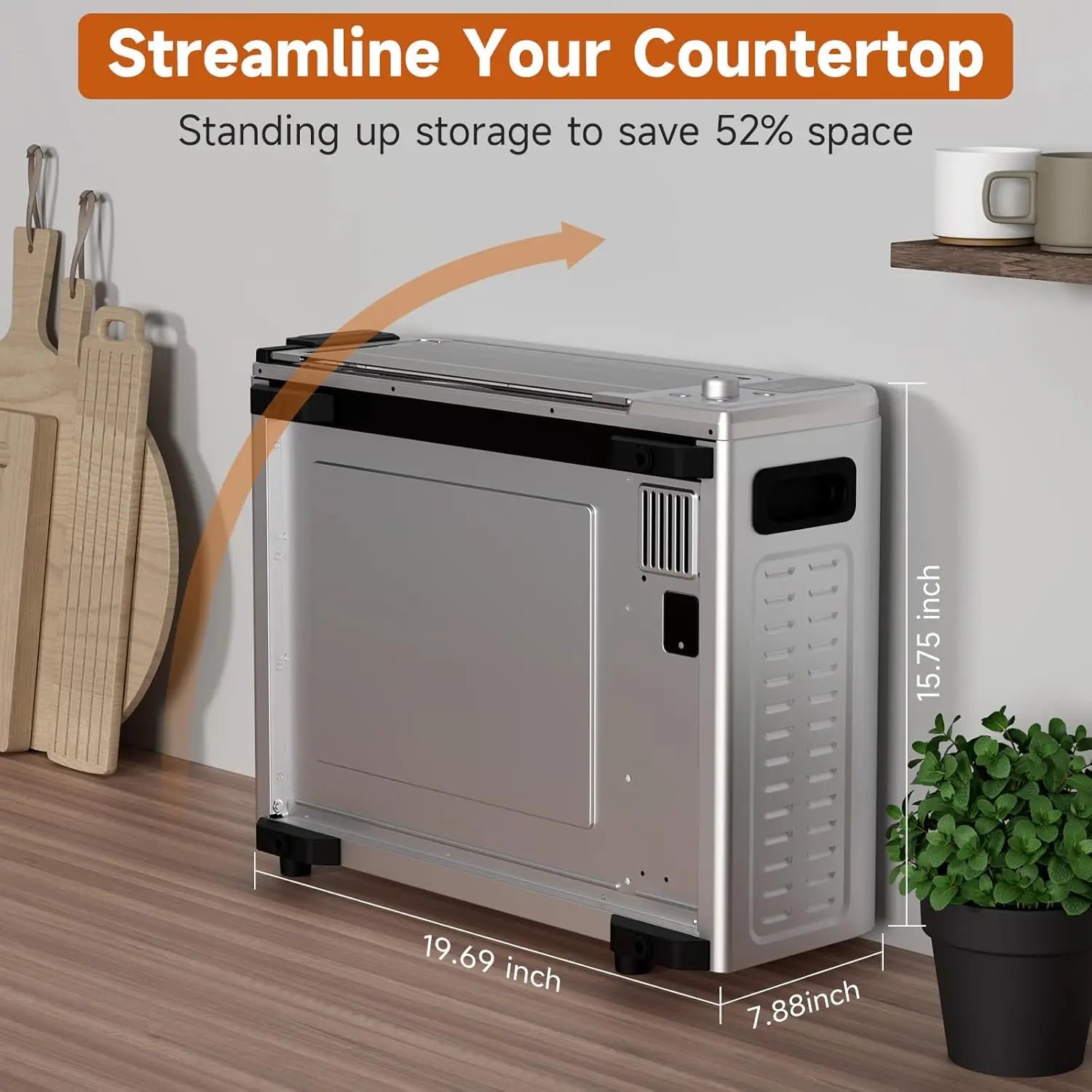 Toaster Oven Air Fryer Combo, Digital 12 In Stainless