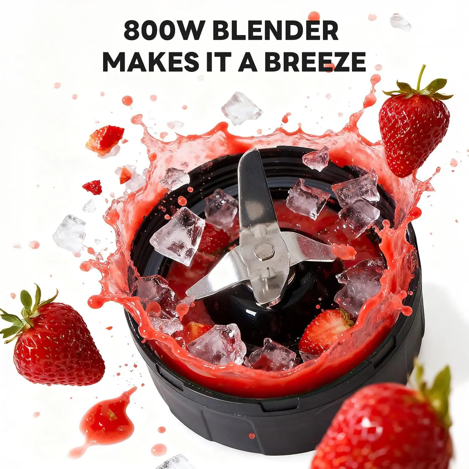Blender, Personal Blenders BPA-Free Portable Cups, Silver