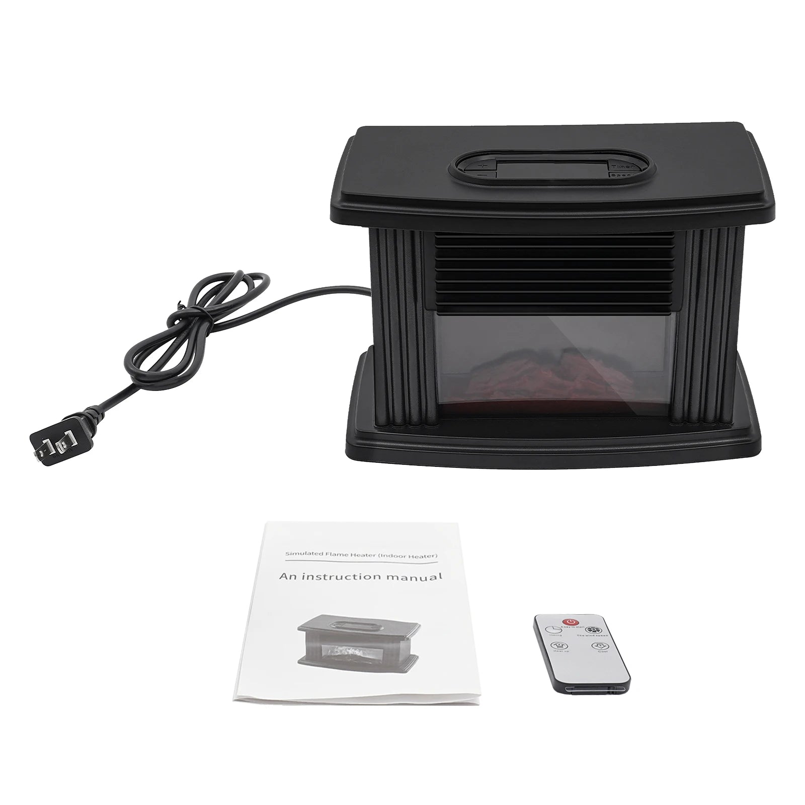 Electric Fireplace, 1000w Carbon Fire Air Heater