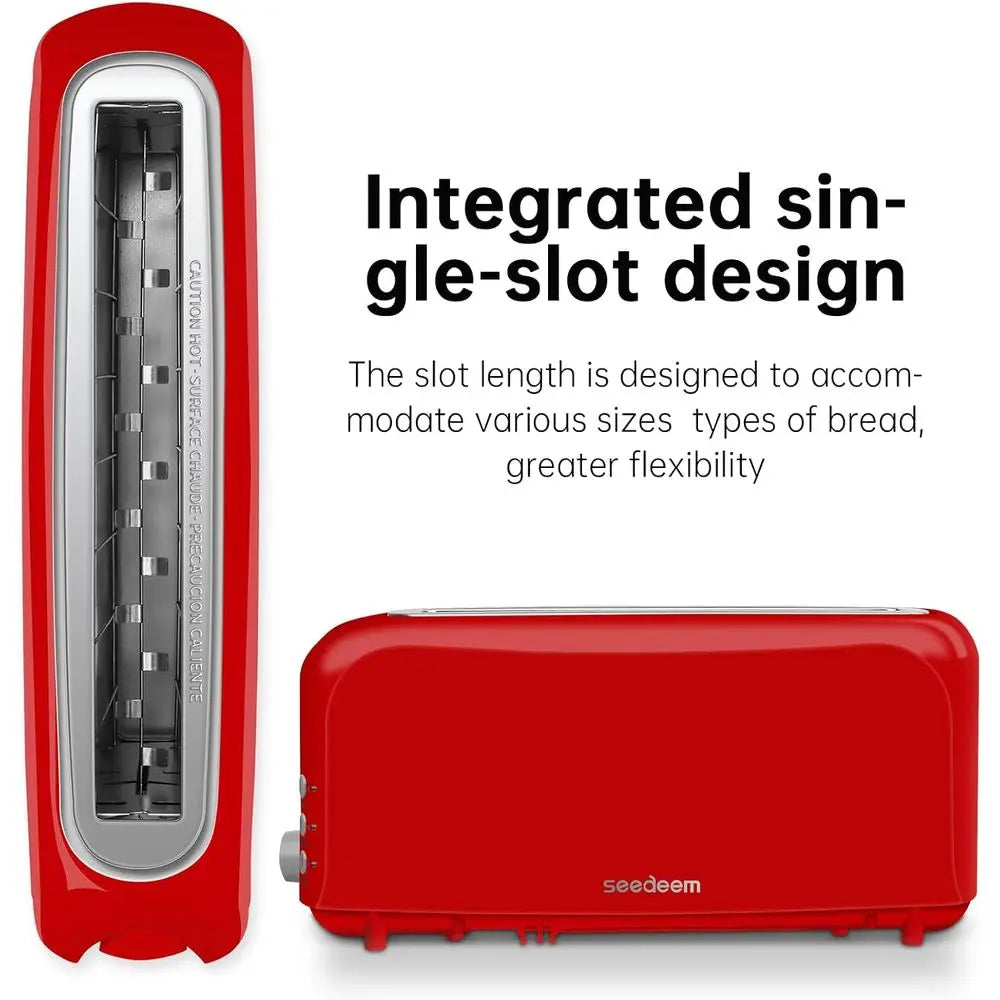 Toaster, Single Long-Slot Removable Tray