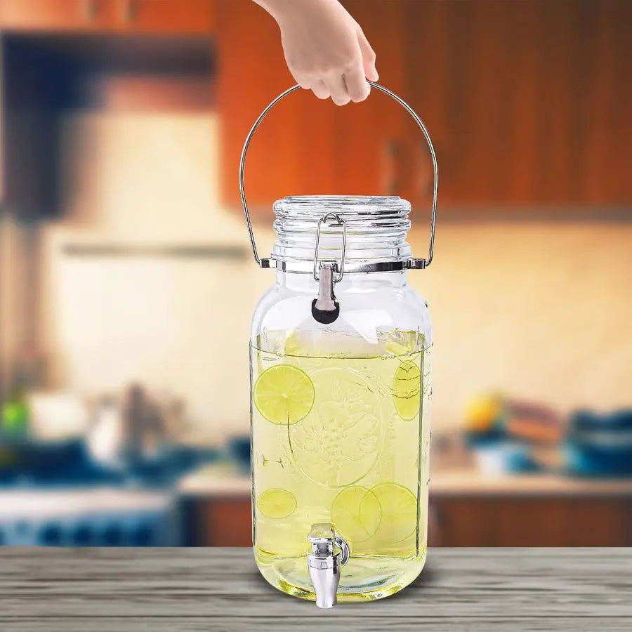 Beverage Dispenser 2-pack, 1 Gal Glass
