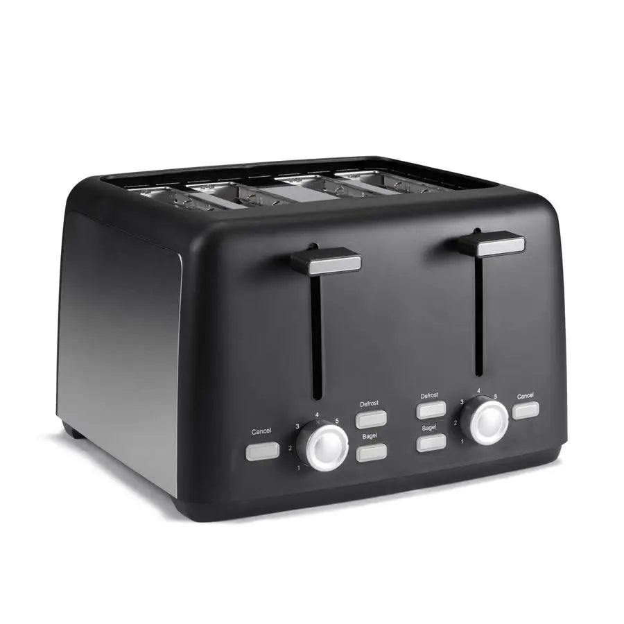 Toaster 4-Slice Extra-Wide Slots Removable Tray