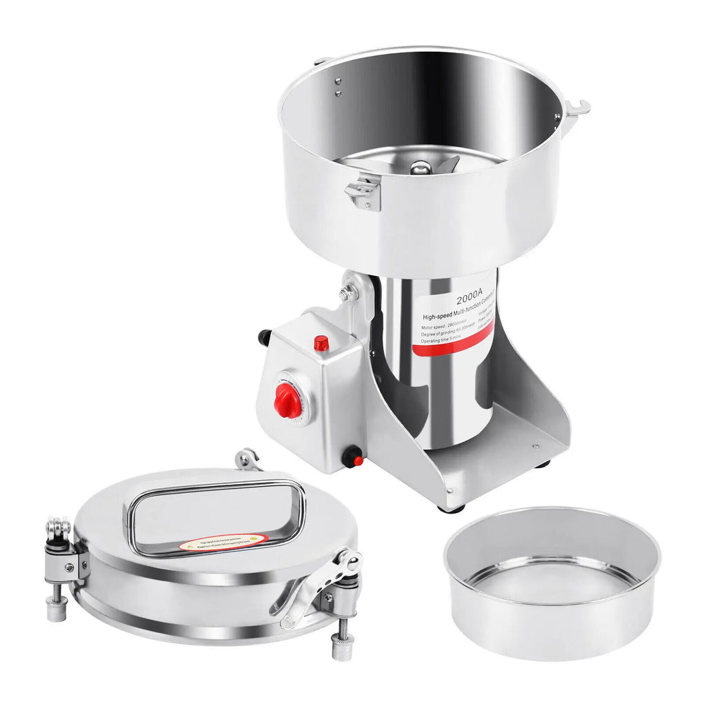 Grain Mill Grinder, Electric Stainless Machine, Herbs Grains Spices Cereals Coffee Corn