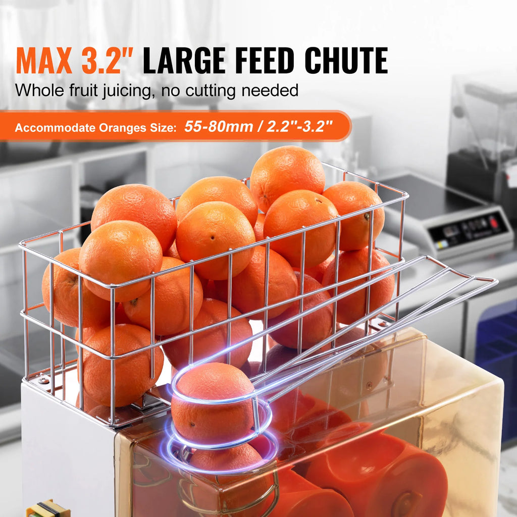 Orange Juicer Machine, Stainless w/ Pull-Out Filter