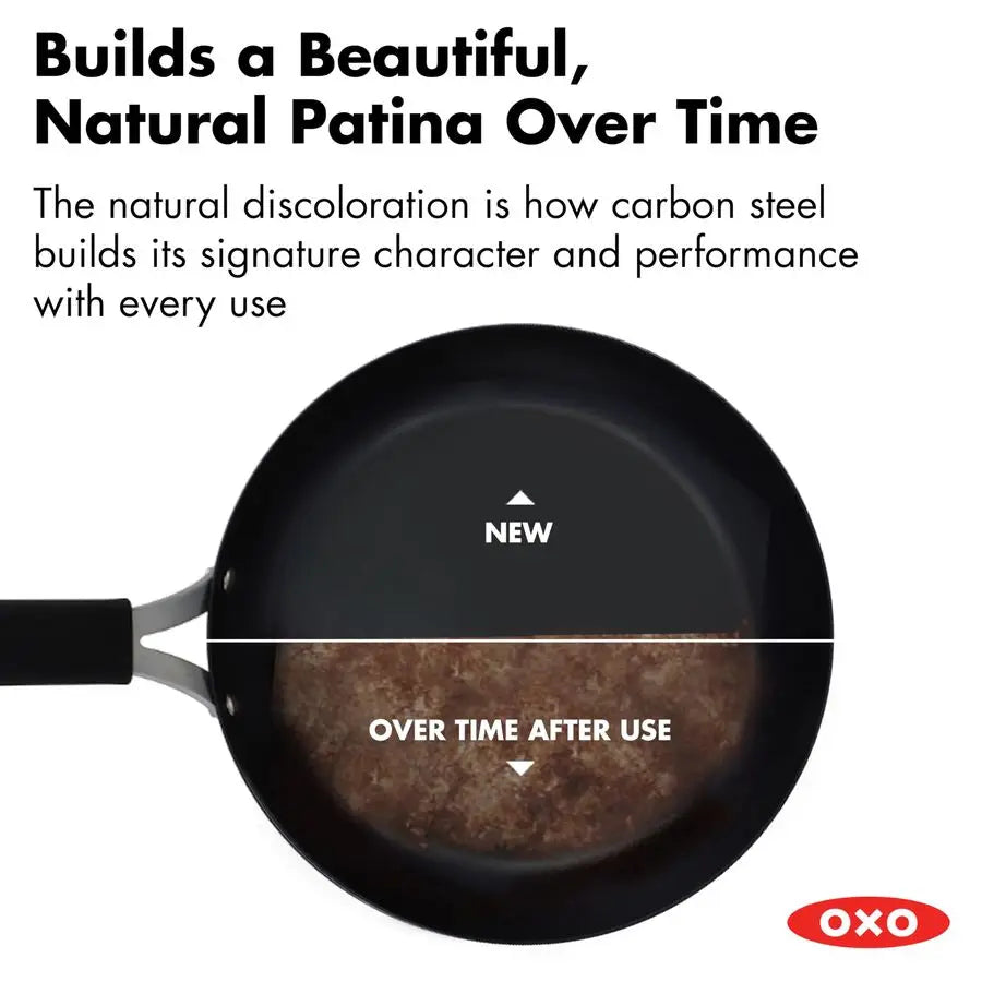Wok Pan, 12 in Induction, Steel, Oven Safe