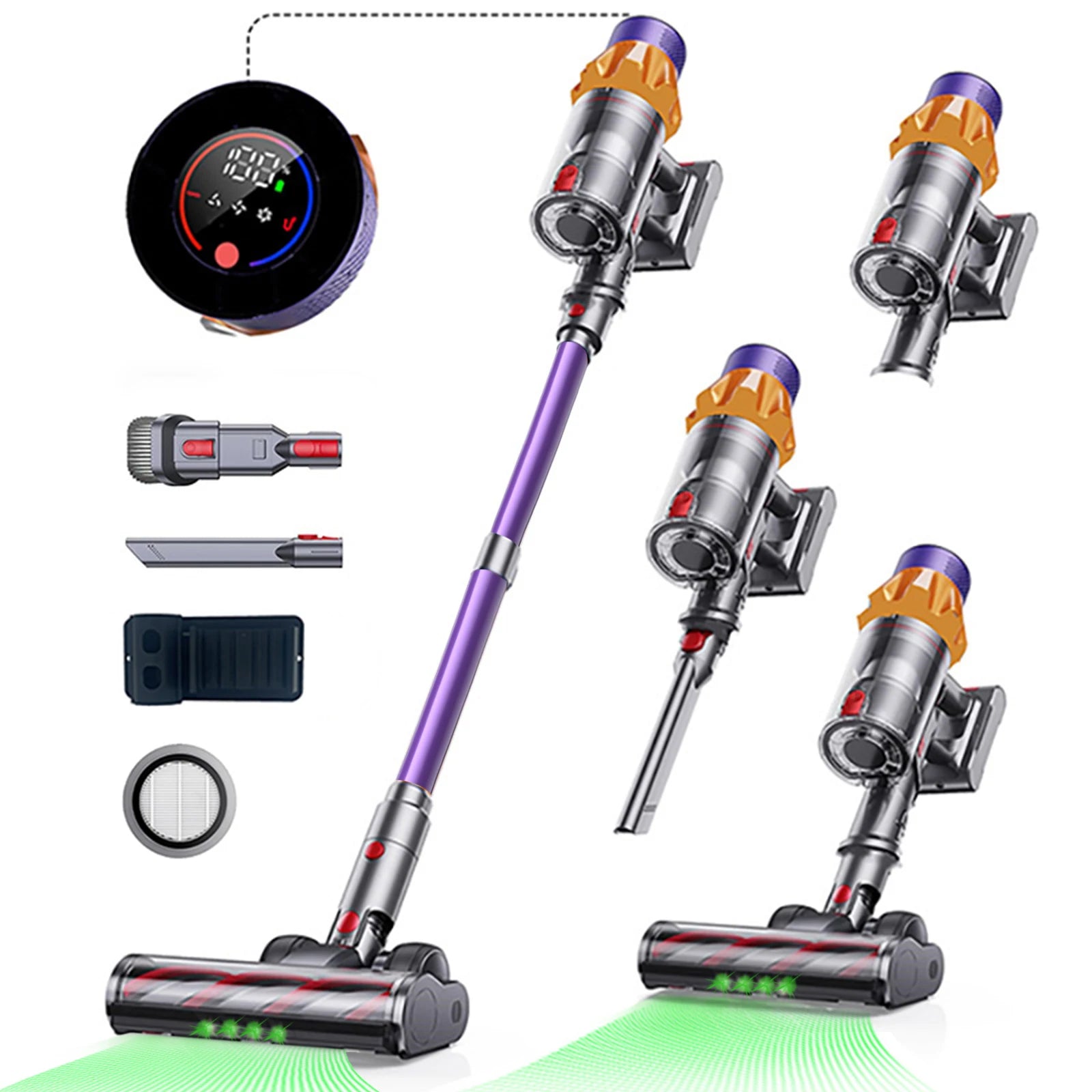 Vacuum Cleaner, Cordless Brushless Motor Handheld